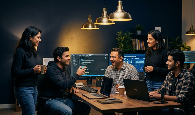 W2C Tech team at office